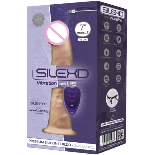 Фаллоимитатор с вибрацией SilexD Premium Silicone Dildo Model 2 Size 7" + LRS: Тип Реалистичные
