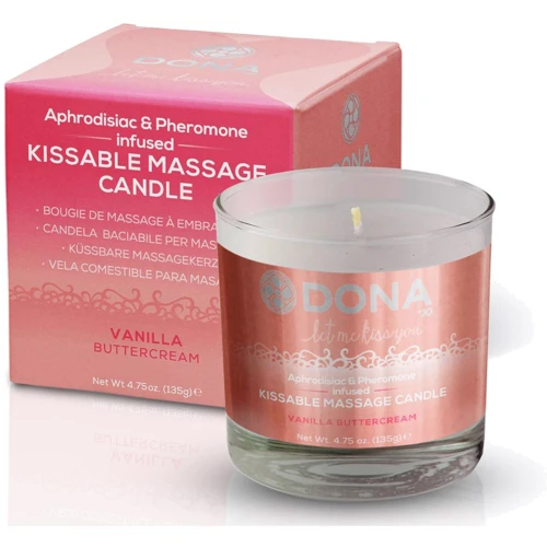 Массажная свеча DONA Kissable Massage Candle Vanilla Buttercream (125 мл)