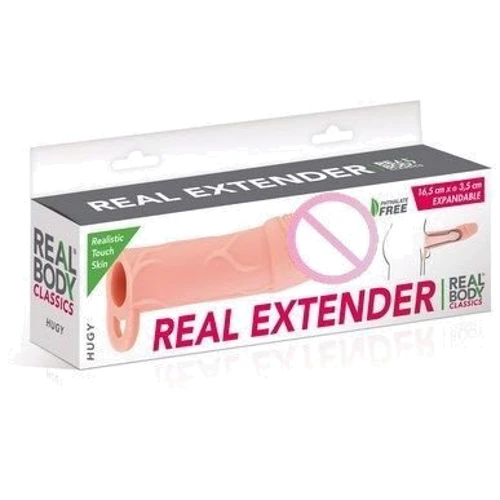 Насадка на член Real Body - Real Extender HUGY: Назначение Для увеличения