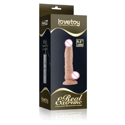 Вибратор LoveToy Real Extreme 8.5" Dildo Vibrating Flesh: Тип и форма В виде члена
