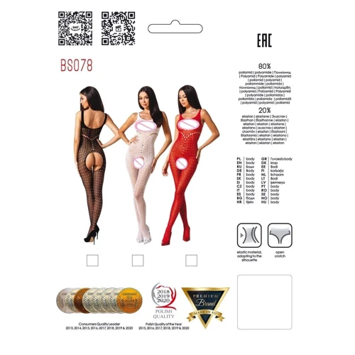 Бодістокінг Passion BS078 red: Вид Бодистокинг
