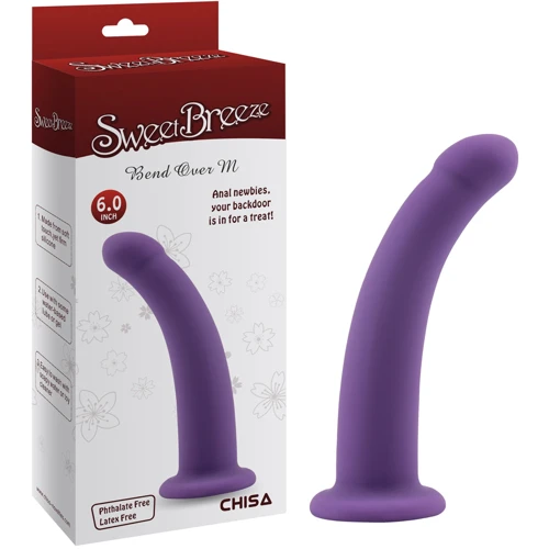 Фаллоимитатор Chisa Sweet Breeze Bend Over M Purple: Назначение Анальные