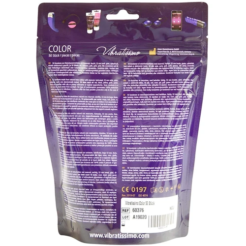 Презервативы Amor Vibratissimo Color, 50 шт.: Назначение Вагинальные