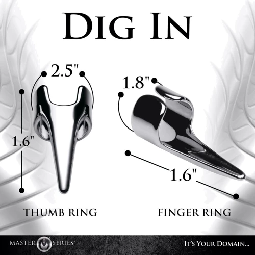 Набір каблучок з пазурами Master Series Five-Piece Sensation Claw Rings - Silver фото 8