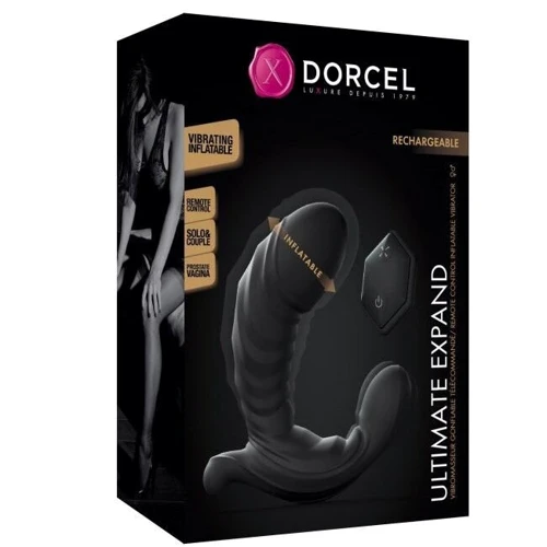 Універсальний вібратор з надувним стволом Dorcel ULTIMATE EXPAND: Довжина, см 12