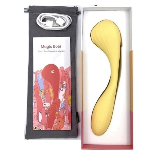 Вакуумный вагинально-клиторальный стимулятор Magic Motion Bobi Yellow, управление со смартфона: Тип управления Смарт