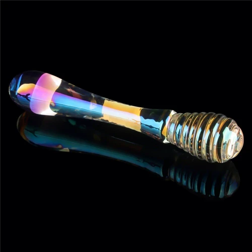 Фаллоимитатор LoveToy Twilight Gleam Glass Dildo Twin Pleasures: Наличие вибрации Нет