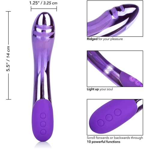 CalExotics DazzLED Vibrance - аккумуляторный вибратор, 14x3.25 см фото 7