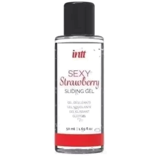 Трусики з перловим кільцем та полуничним лубрикантом Intt Brazilian Panty Black: Для кого Для женщин
