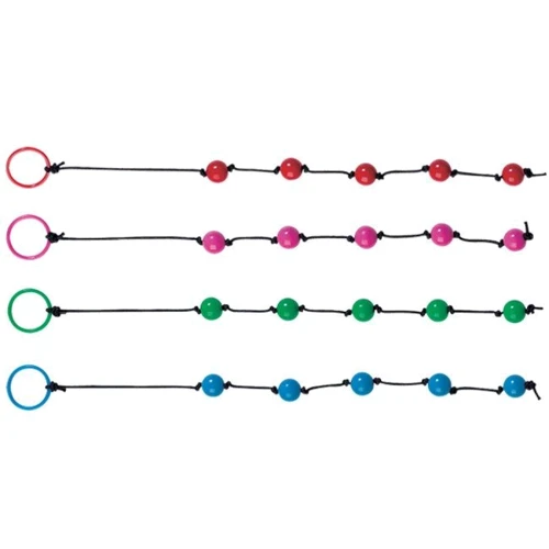 Анальные бусы ABS Plastic Anal Beads With String In A Pot Red OS