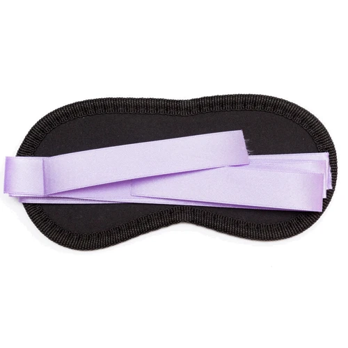 Пикантные Штучки мягкая маска на глаза Purple&Black: Цвет черный