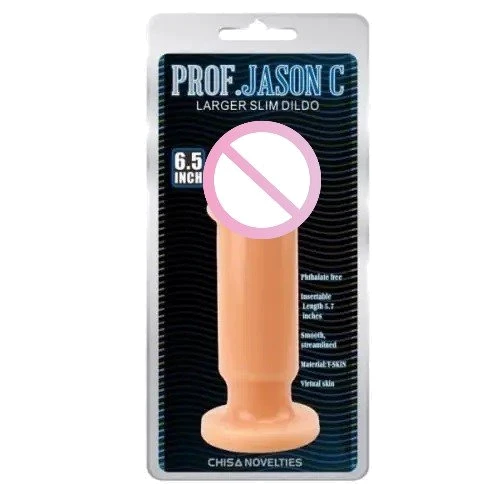 Анальный плаг на присоске Small slim dildo L, 291339