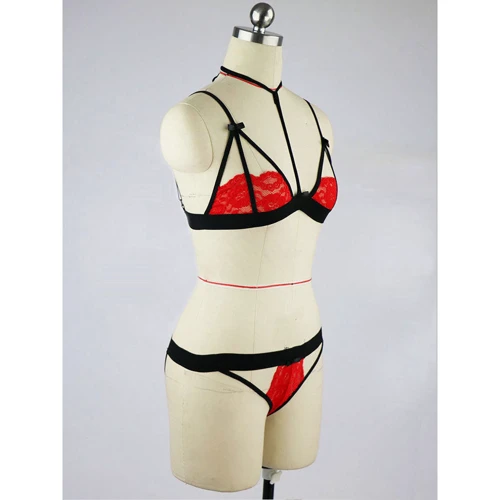 Эротический комплект NDS 1290 Red/Вlack (S, M, L, XL) (19005): Вид Комплекты