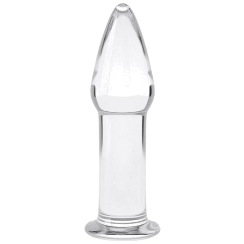 Анальная пробка LoveToy Glass Romance Dildo GS12 Clear