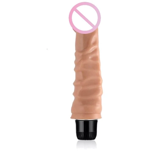Реалістичний вібратор LoveToy Real Feel Vibrator 7 Flesh 8''