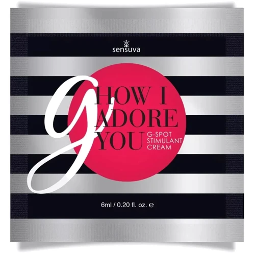 Пробник гелю для точки G Sensuva - G, How I Adore You G-Spot (6 мл) з екстрактом гуарани