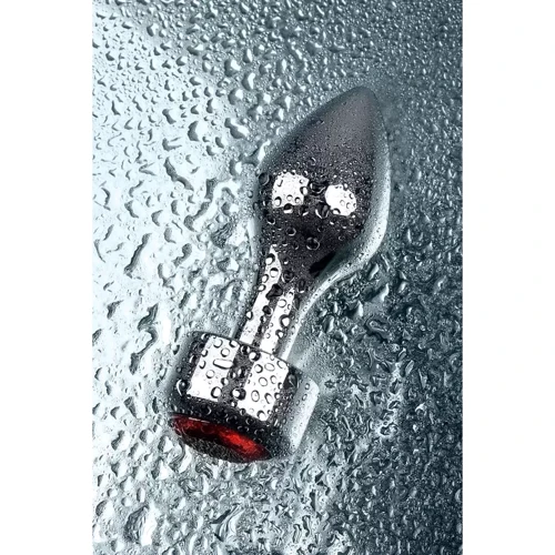 Анальная пробка с кристаллом Metal By Toyfa Silver anal plug: Материал Медицинский металл