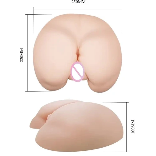 Мастурбатор з вібрацією BAILE - Vagina and Аss, Heating function Vibration (BM-009023) фото 6