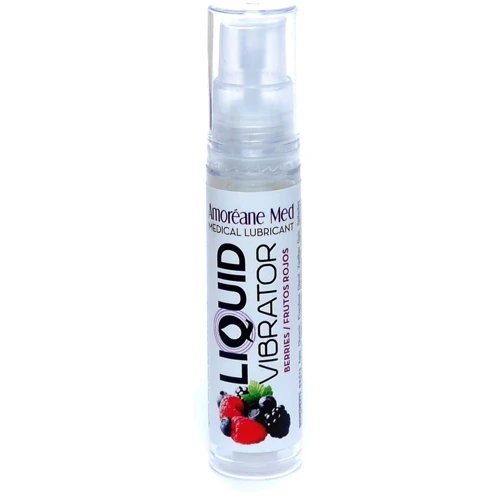 Лубрикант с эффектом вибрации Amoreane Med Liquid Vibrator Berries, 10 мл