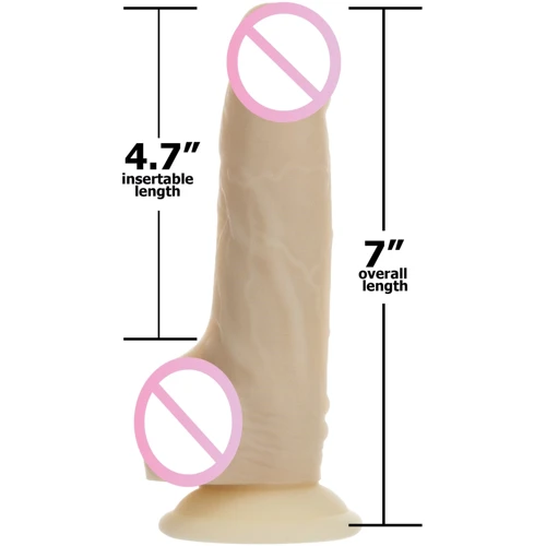 Фаллоимитатор с вибрацией и ротацией Naked ADDICTION Chris 7″ Rotating & Vibrating Dong, пульт ДУ: Наличие вибрации Есть