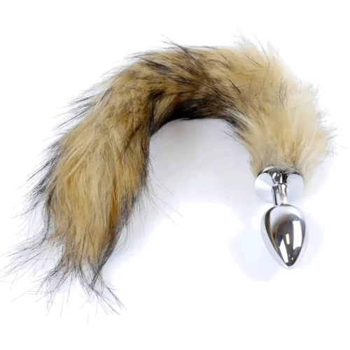 Анальная пробка S с хвостом BOSS of TOYS Boss Series - Fox TAIL Brown XL, BS6400098: Материал Медицинский металл