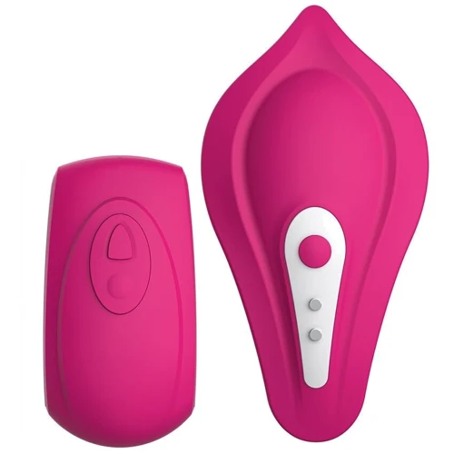 Вибратор в трусики Liebe Panty Vibe Recargable Cerise, нагрев до 39 °C, пульт, трусики в комплекте: Тип управления На дистанционном управлении