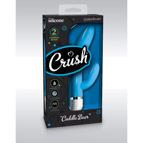 Вибратор Crush Cuddle Bear Blue, 11x3 см: Назначение Вагинальные