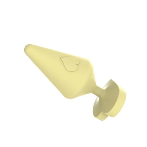 Анальный плаг Chisa Small Luv Heart Plug, Yellow: Тип Анальные пробки