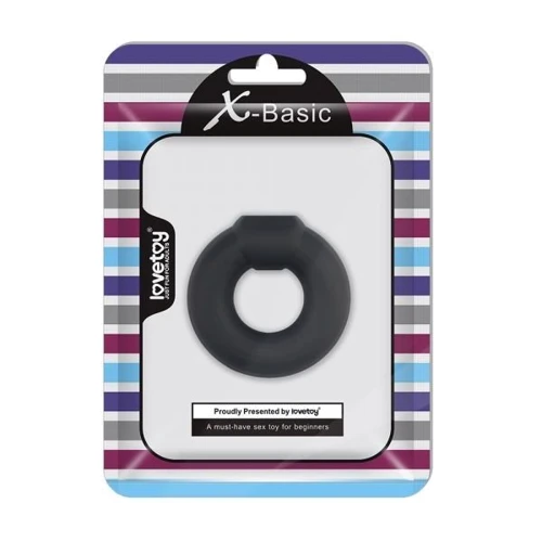 Эрекционное кольцо LoveToy X-Basic Silicone Cockring, Black: Производитель LOVETOY