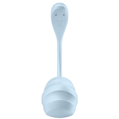 Віброяйце Satisfyer Smooth Petal Connect App Light Blue фото 7