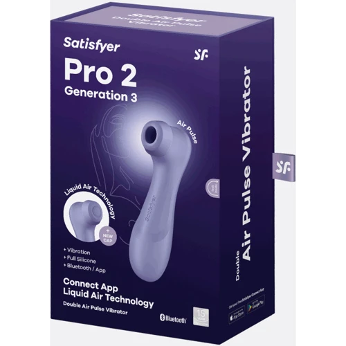 Вакуумний смарт стимулятор Satisfyer Pro 2 Generation 3 violet: Довжина, см 16.4