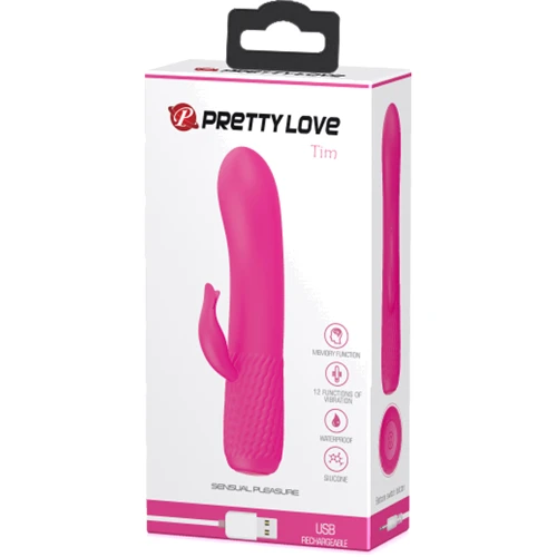 Вібратор Pretty Love Tim Vibrator Pink фото 7