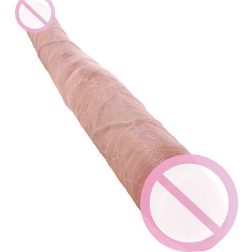 Двойной фаллоимитатор King Cock 16" Tapered Double Dildo, 40.6x4.3 см, телесный: Назначение Для двойного проникновения