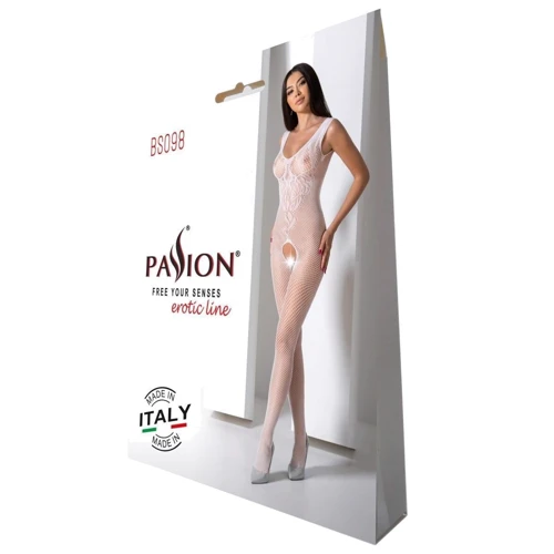Бодістокінг із крилами Passion BS098 One Size white: Фасон Бесшовные