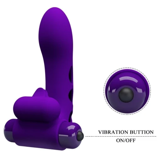 Насадка-вибратор LYBAILE Pretty Love Orlando Honey Finger Vibrator Purple: Назначение Для точки ДЖИ