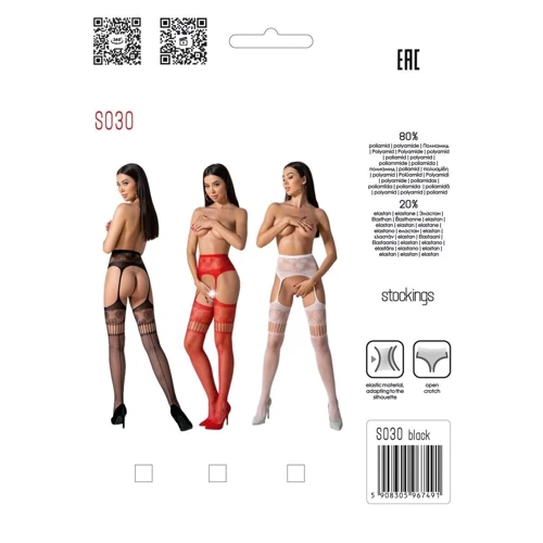 Эротические колготки-бодистокинг Passion S030 red: Вид Колготки