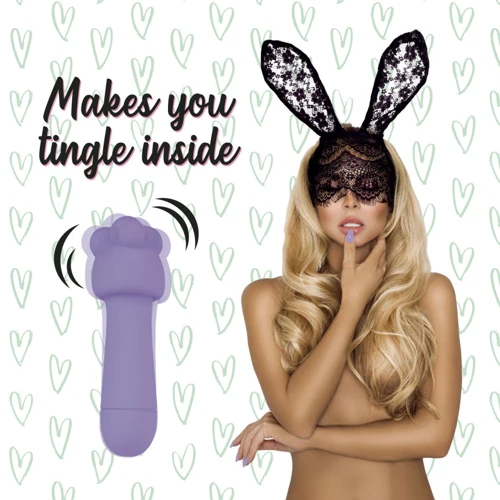 Міні-вібратор FeelzToys Mister Bunny Purple з двома насадками: Призначення Кліторальні