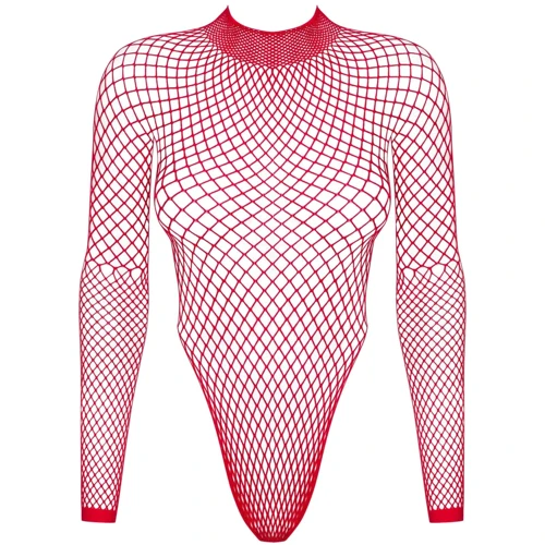 Сетчатый боди Obsessive B126 teddy red S/M/L: Материал Нейлон