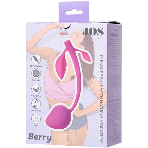 Вагинальный шарик JOS Berry Light Pink: Диаметр шарика, см 3.3