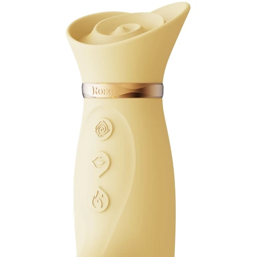 Вибратор с подогревом и вакуумной стимуляцией клитора Zalo - ROSE Vibrator Lemon Yellow: Для кого Для женщин
