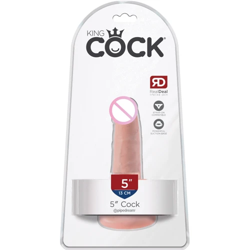 Pipedream King Cock 5 Cock фаллоимитатор 12.7х3.3 см., телесный: Мошонка Нет