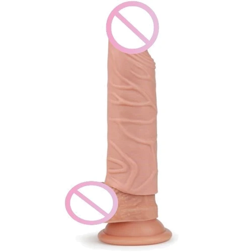 Насадка LoveToy Pleasure X-Tender Penis Sleeve Brown Add 1", Flash: Наличие вибрации Нет