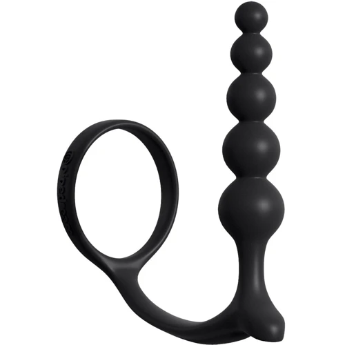 Эрекционное кольцо со стимулятором простаты Pipedream AFC Ass-Gasm Cockring Anal Bead: Тип Анальные пробки