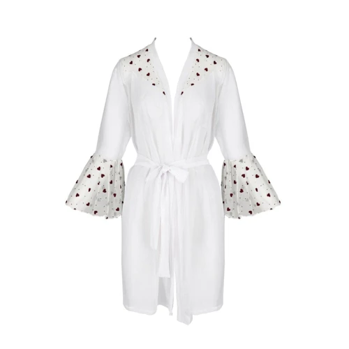 Пеньюар Passion LOVELIA PEIGNOIR white S/M: Применение На тело