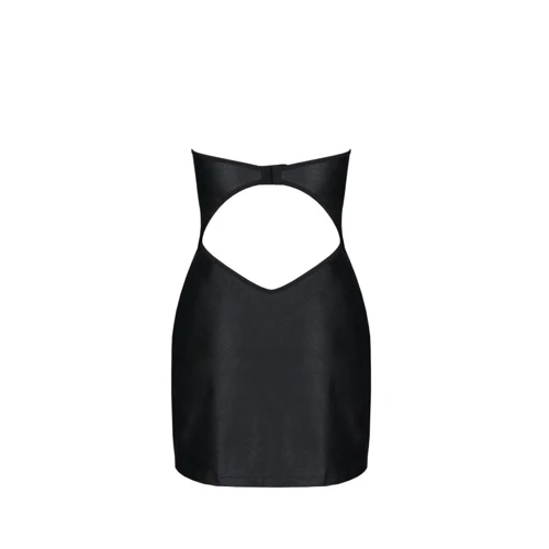Міні-сукня з екошкіри Passion CELINE CHEMISE black 4XL/5XL (трусики в комплекті): Для кого Для женщин