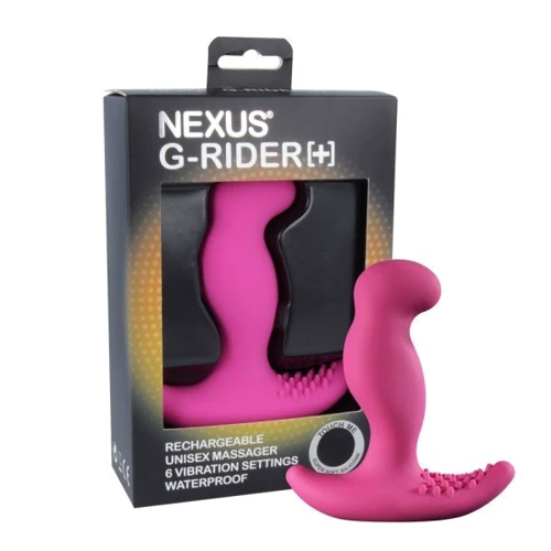 Массажер простаты Nexus - G-Rider Black, розовый: Наличие вибрации Нет
