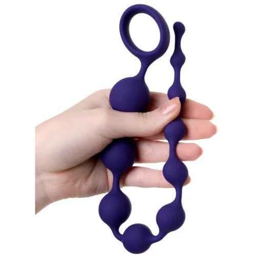 Анальная цепочка ToDo Anal Beads Grape, фиолетовая: Наличие вибрации Нет
