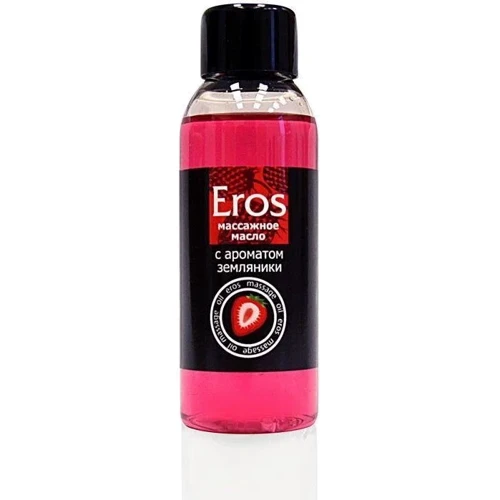 Масажне масло EROS FANTASY c ароматом суниці, 50 мл