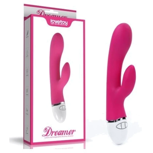 Вибратор LoveToy Dreamer Vibrator Rose Red: Длина, см 21.5