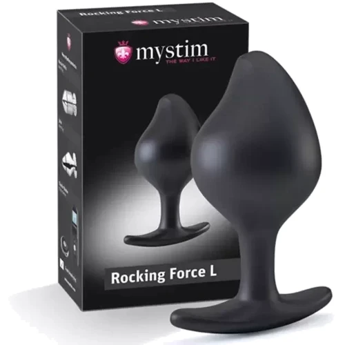 Силиконовая анальная пробка Mystim Rocking Force L для электростимулятора, диаметр 4,7см фото 4